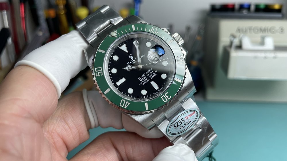 분C 롤렉스 서브마리너 그린 41mm 일체형 무브먼트 001-283366