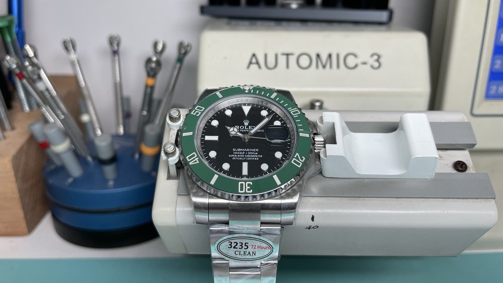 분C 롤렉스 서브마리너 그린 41mm 일체형 무브먼트 001-283366