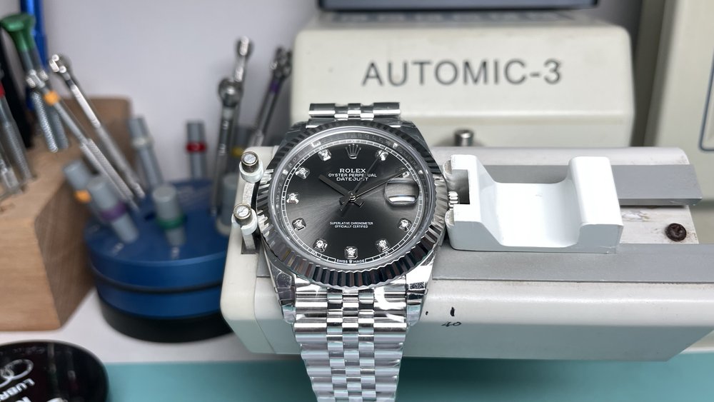 VS 롤렉스 데이트저스트 41mm 그레이 다이아몬드 001-283369