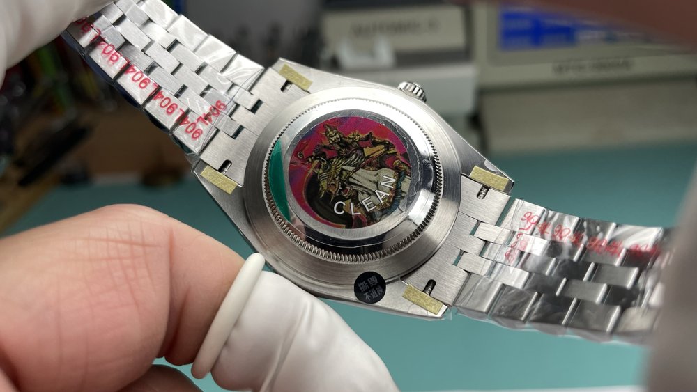 롤렉스 데이트저스트 41mm 그린 로즈 손목시계 001-283376
