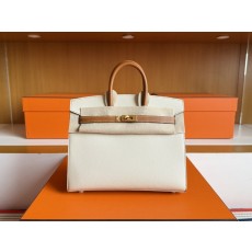맞춤 제작 투톤 Birkin 25cm 핸드백 001-283389
