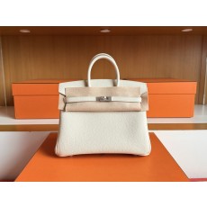 에르메스 버킨 25cm 토고 가죽 실버 버클 핸드백 001-283393