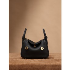 에르메스 Lindy Mini 19cm 블랙 실버버클 핸 001-283397