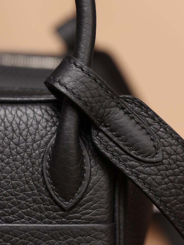 에르메스 Lindy 미니 19cm 블랙 골드 버클 백 001-283398