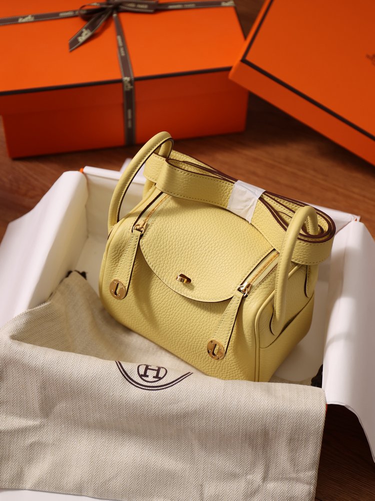 에르메스 Lindy Mini 19cm 베이지 수제 가방 001-283406