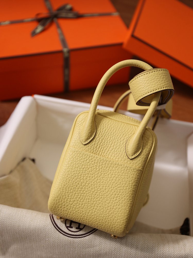 에르메스 Lindy Mini 19cm 베이지 수제 가방 001-283406
