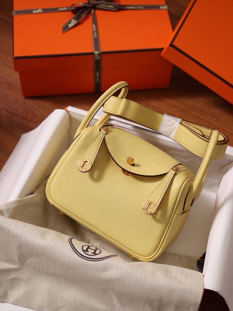 에르메스 Lindy Mini 19cm 베이지 수제 가방 001-283406