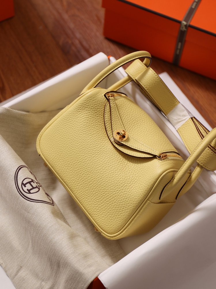 에르메스 Lindy Mini 19cm 베이지 수제 가방 001-283406