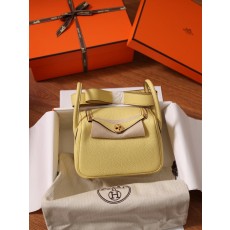 에르메스 Lindy Mini 19cm 베이지 수제 가방 001-283406