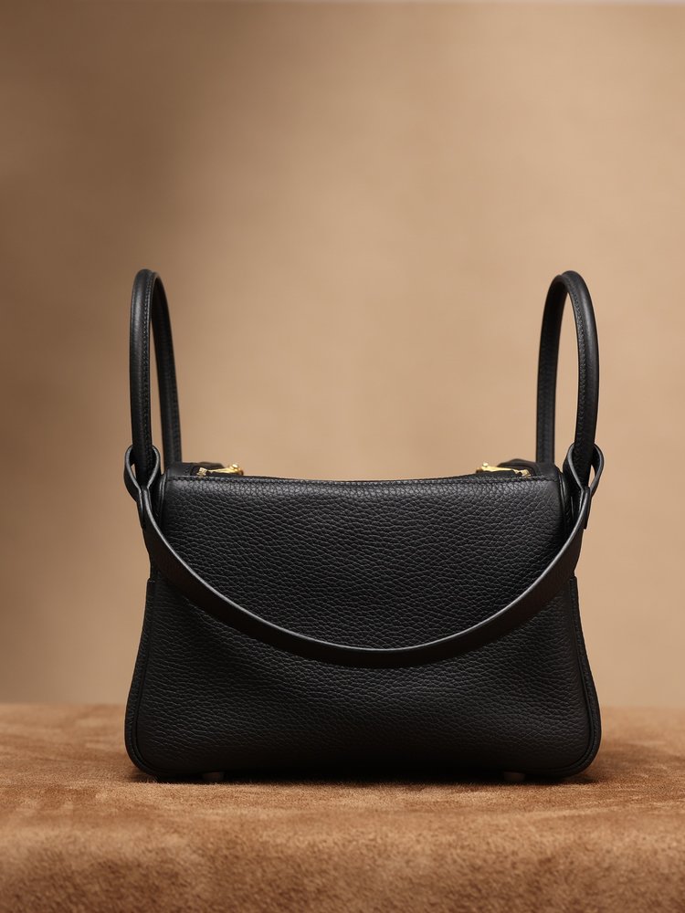 에르메스 Lindy 26cm 블랙 골드 버클 백 001-283407