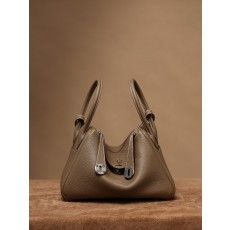 에르메스 Lindy 26cm 다크그레이 실버 하드웨어 001-283412