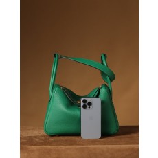 에르메스 Lindy 26cm 벨벳 그린 골드 버클 001-283419