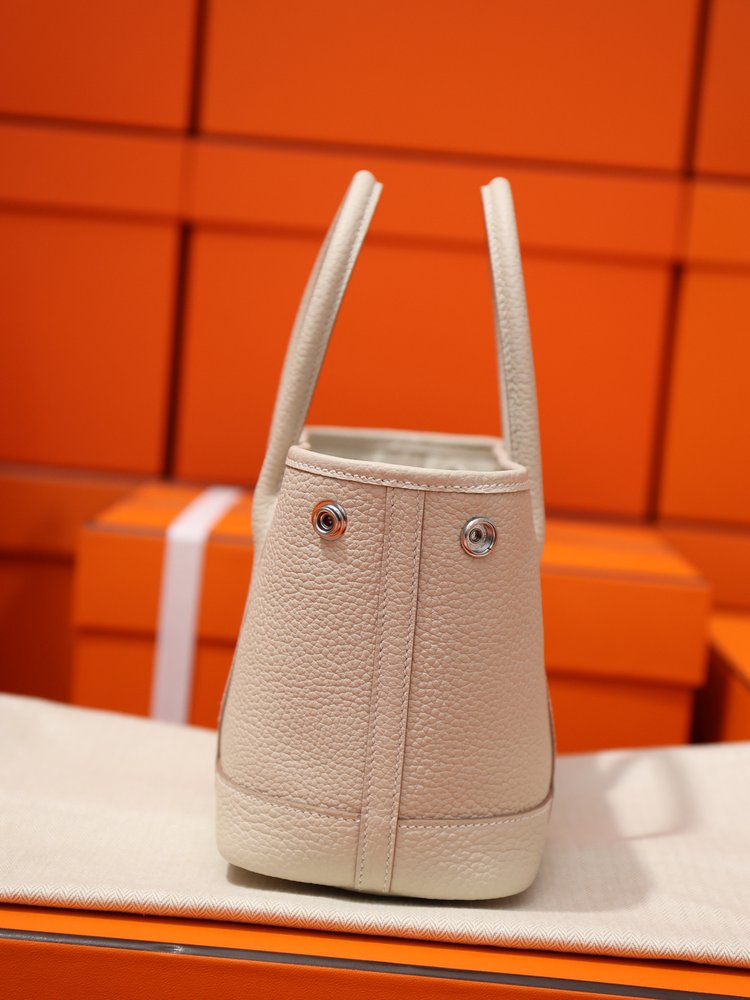 에르메스 가든파티 백 23cm 크림 화이트 001-283426