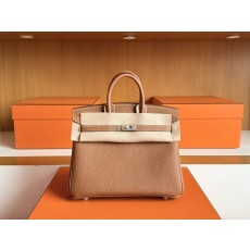 에르메스 버킨 25cm 골드브라운 토고 가죽 실버 하드 001-283428