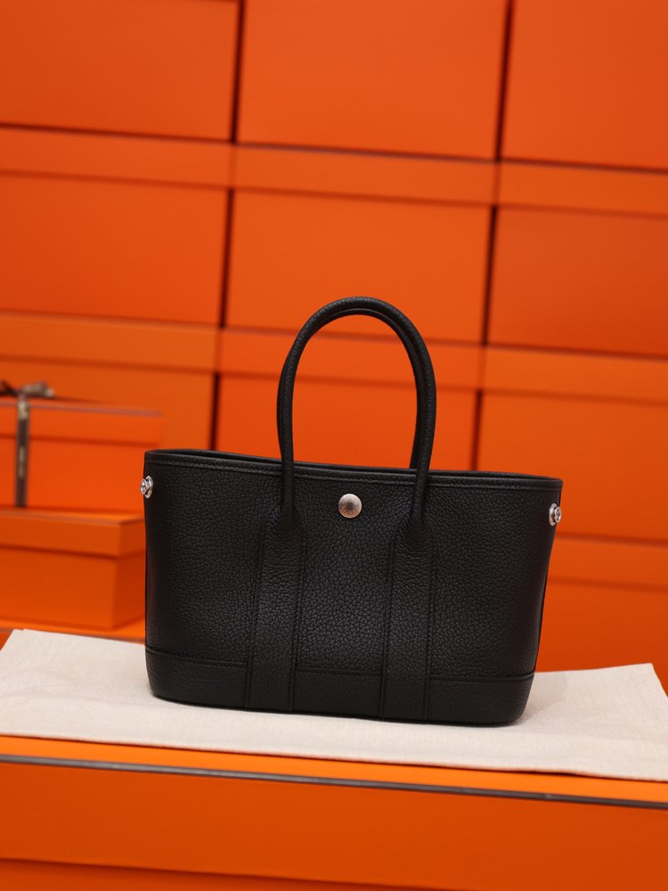 가든 파티 23cm 블랙 풀레더백 001-283434