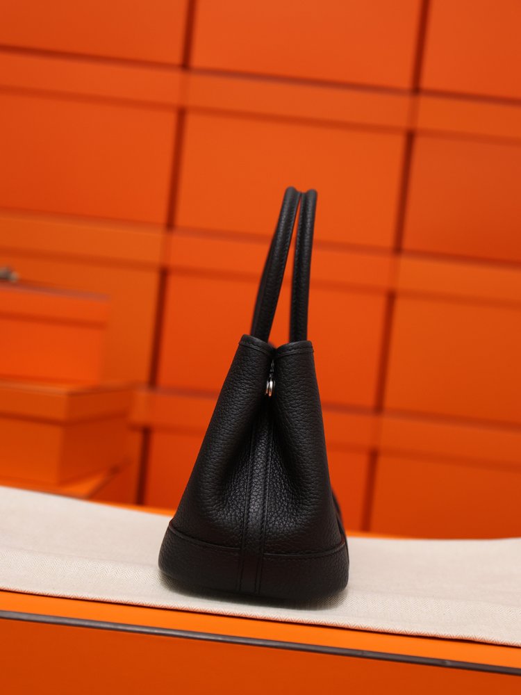 가든 파티 23cm 블랙 풀레더백 001-283434