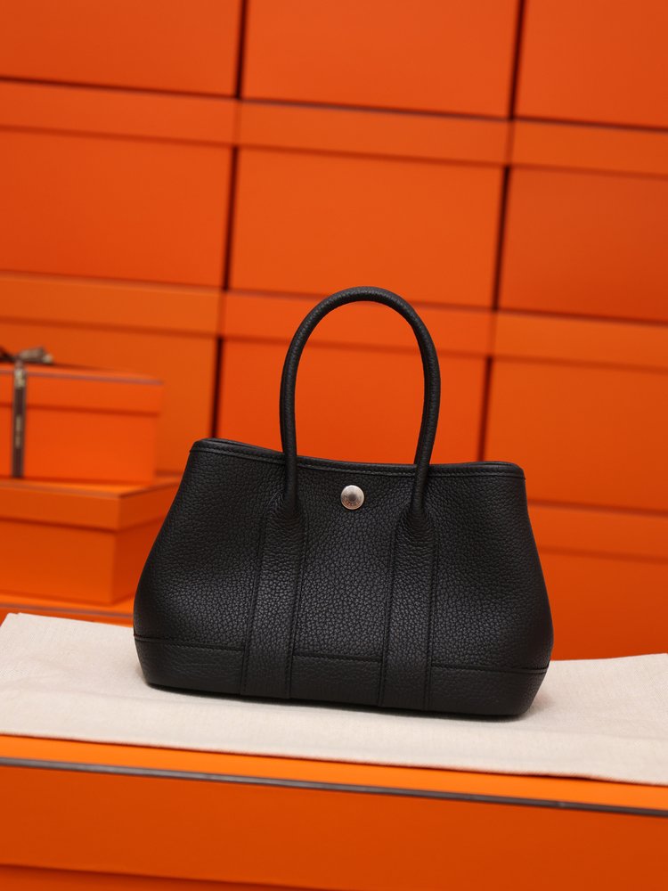 가든 파티 23cm 블랙 풀레더백 001-283434
