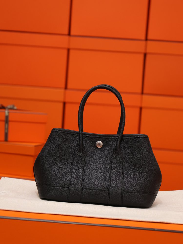가든 파티 23cm 블랙 풀레더백 001-283434