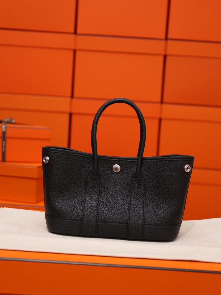 가든 파티 23cm 블랙 풀레더백 001-283434
