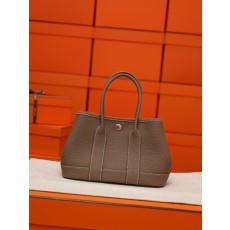 가든 파티 23cm 엘레판트 그레이 풀가죽 토트백 001-283435