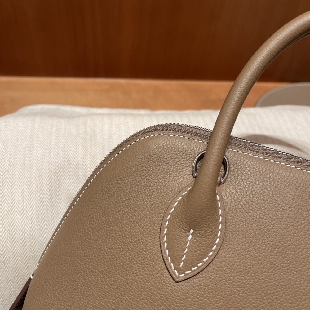 에르메스 볼리드 25cm 브라운 실버락 체인백 001-283439