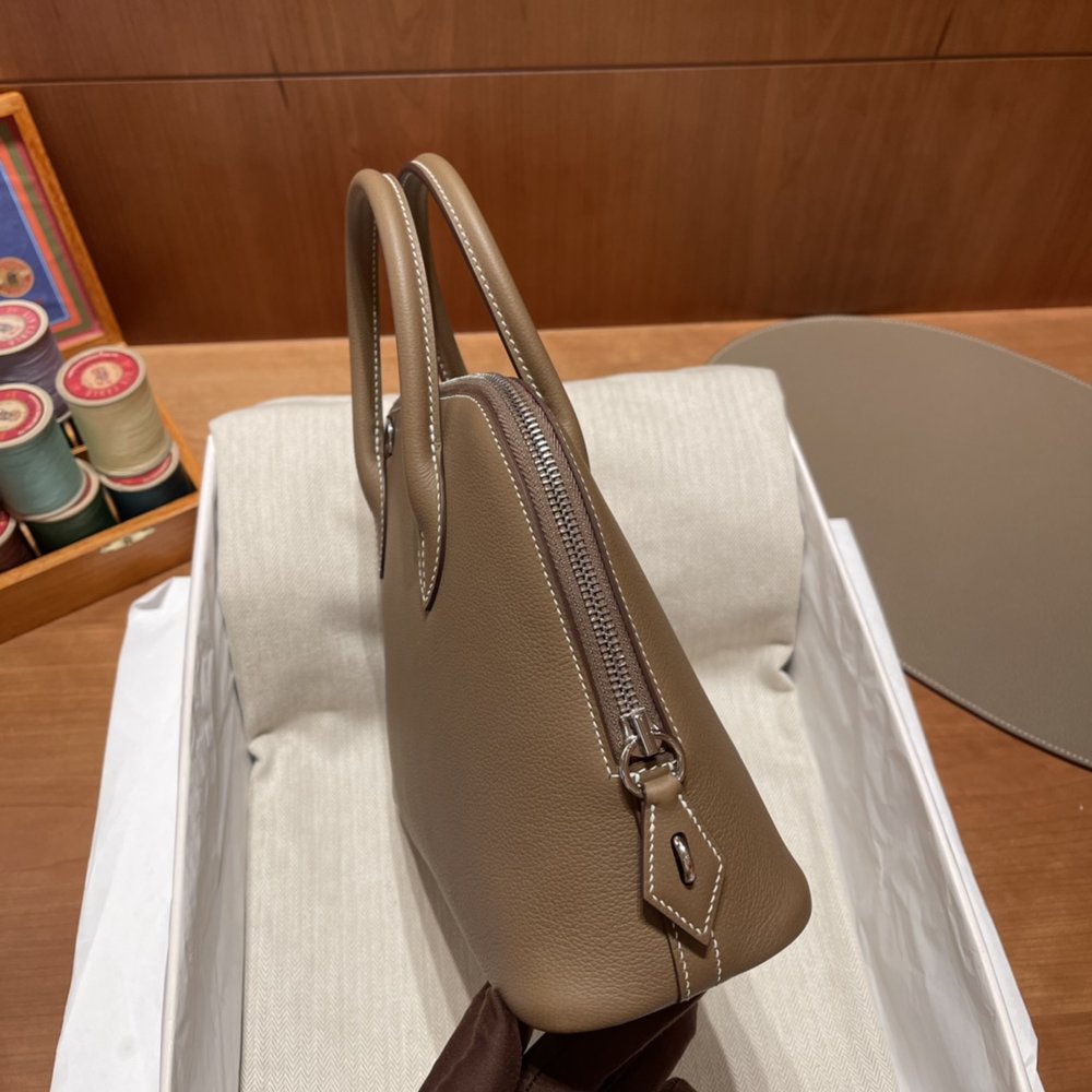 에르메스 볼리드 25cm 브라운 실버락 체인백 001-283439