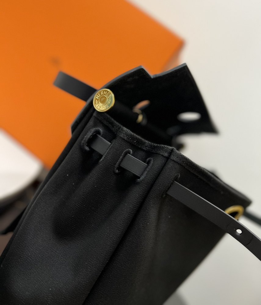 에르메스 Herbag 31cm 핸드백 숄더백 블랙 001-283450