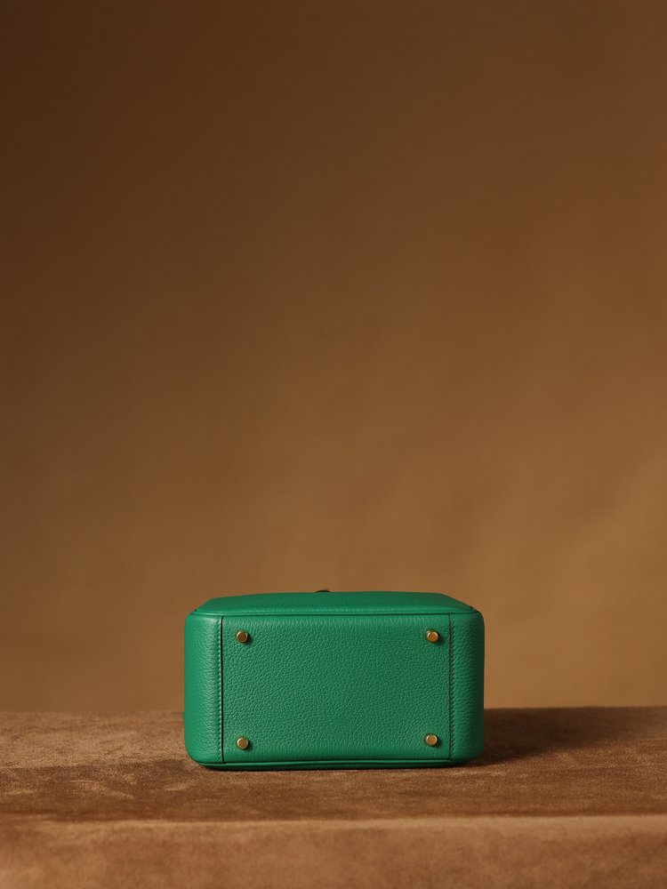 에르메스 Lindy Mini19cm 벨벳 그린 골드 버 001-283454