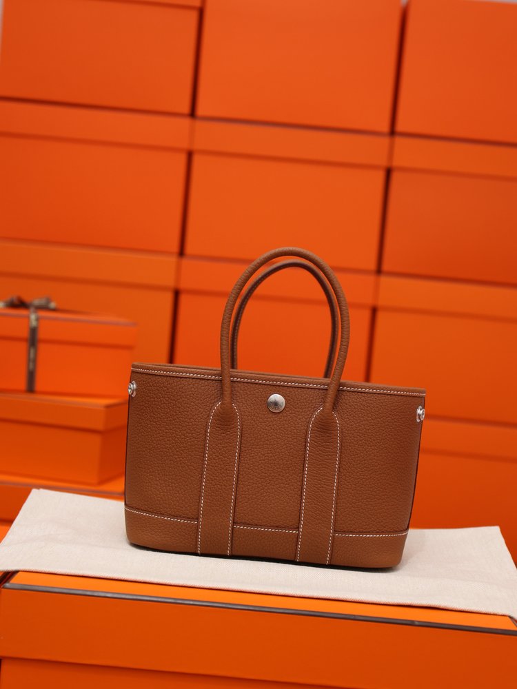 가든파티 23cm 골드브라운 전피 토트백 001-283455