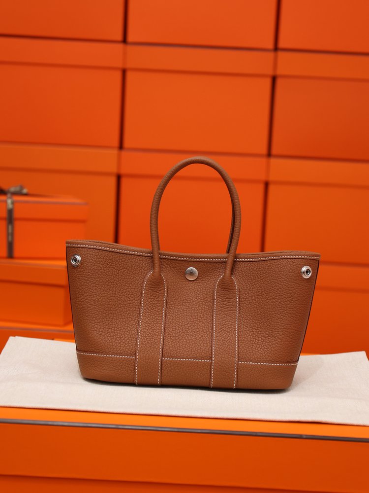가든파티 23cm 골드브라운 전피 토트백 001-283455