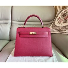 에르메스 켈리28cm 골드 잠금장치 엡솜 루비레드 핸드 001-283458