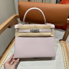 핸드메이드 켈리백 28cm 그레이 토고 실버장식 001-283459