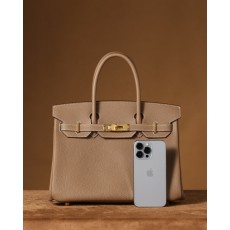 에르메스 Birkin30cm 수입 Togo 가죽 토트백 001-283483