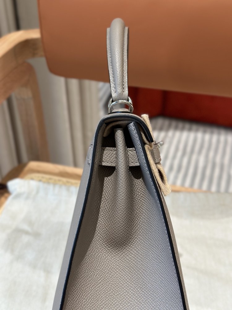 켈리25cm 그리스 아스팔트 에르메스 핸드메이드백 001-283497