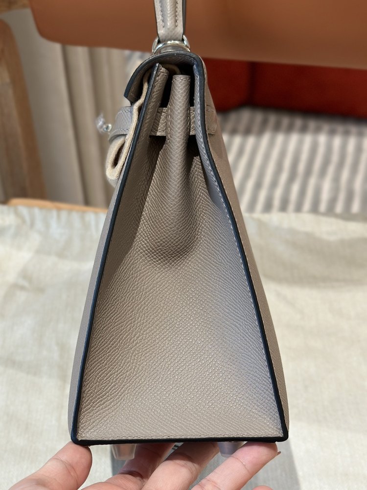 켈리25cm 그리스 아스팔트 에르메스 핸드메이드백 001-283497