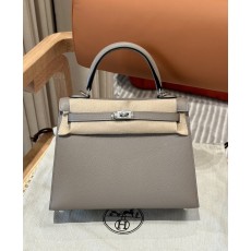 켈리25cm 그리스 아스팔트 에르메스 핸드메이드백 001-283497
