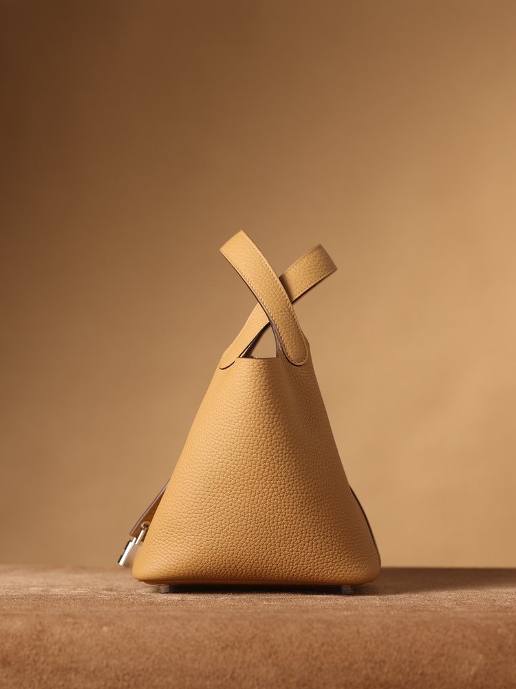 에르메스 피크닉백 실버 버클 18cm 베이지 001-283504