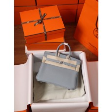 에르메스 버킨 25cm 우드그레이 실버 버클 토고 가죽 001-283548