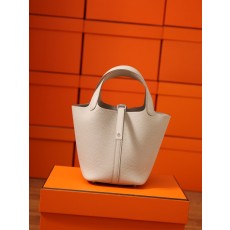 에르메스 피크닉 바스켓 18cm 실버 버클 채널 퀄리티 001-283590