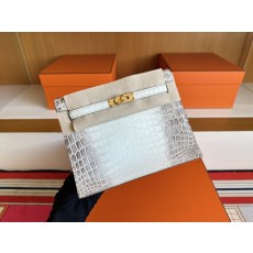 켈리 댄스 22cm 히말라야 나일 악어가죽 골드버클 백 001-283594