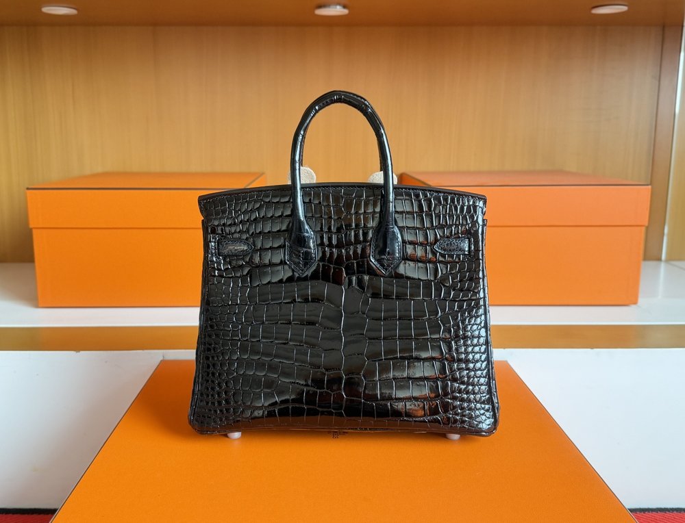 에르메스 버킨 25cm V자 악어가죽 백 001-283598