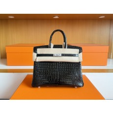 에르메스 버킨 25cm V자 악어가죽 백 001-283598