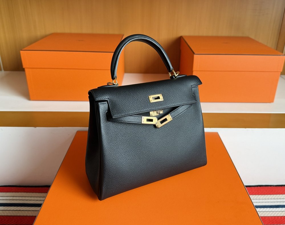 켈리 25cm 블루 토고 가죽 골드 버클 001-283612