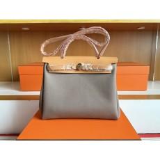 에르메스 Herbag 31cm box 가죽 믹스 골드 001-283614
