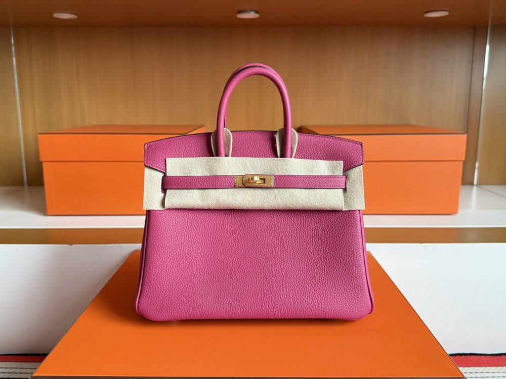 토고 가죽 골드 버클 핸드메이드 백 25cm 001-283615