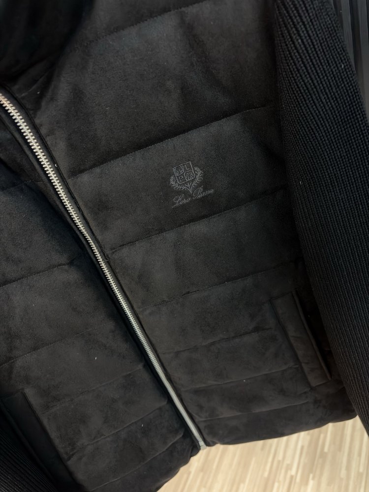 Loro Piana 니트 패딩 점퍼 검정색 001-283720
