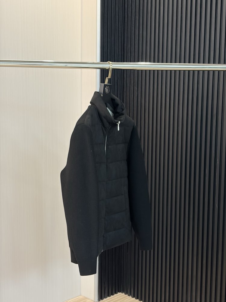 Loro Piana 니트 패딩 점퍼 검정색 001-283720