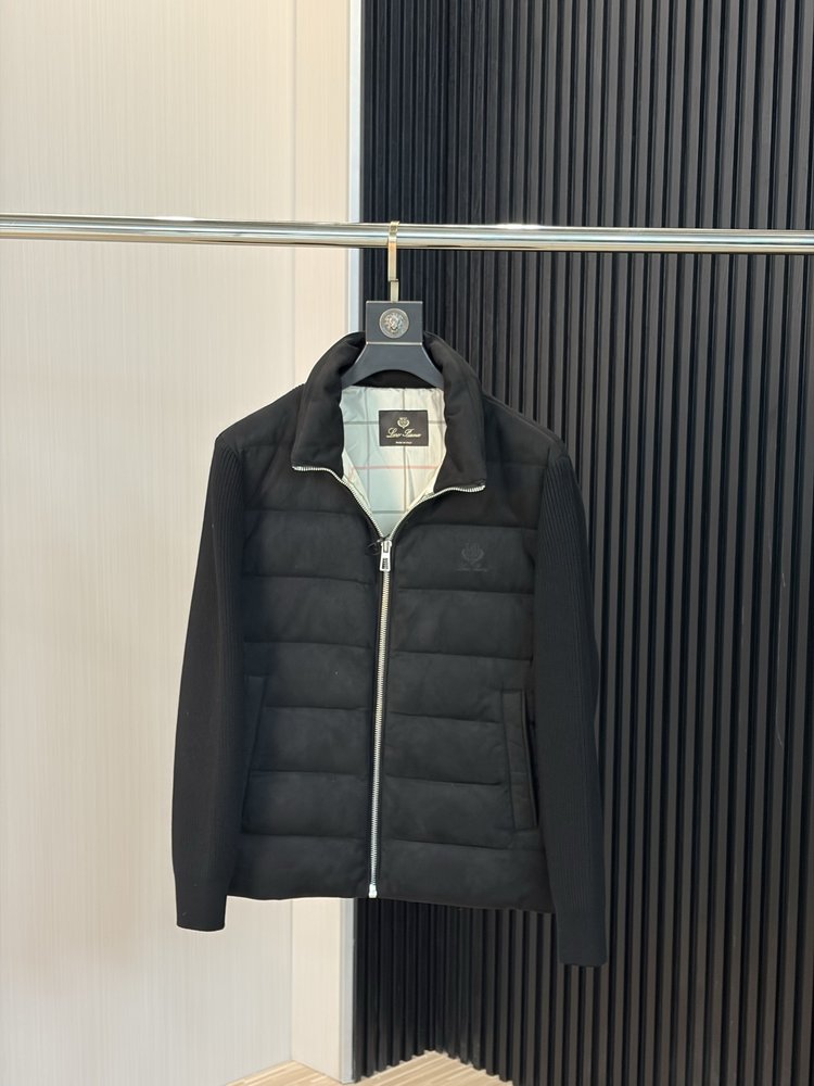 Loro Piana 니트 패딩 점퍼 검정색 001-283720