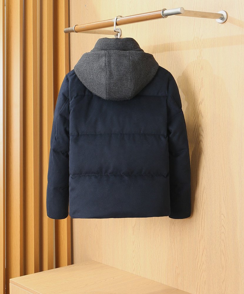 Loro Piana 울 후드 다운 자켓 001-283724