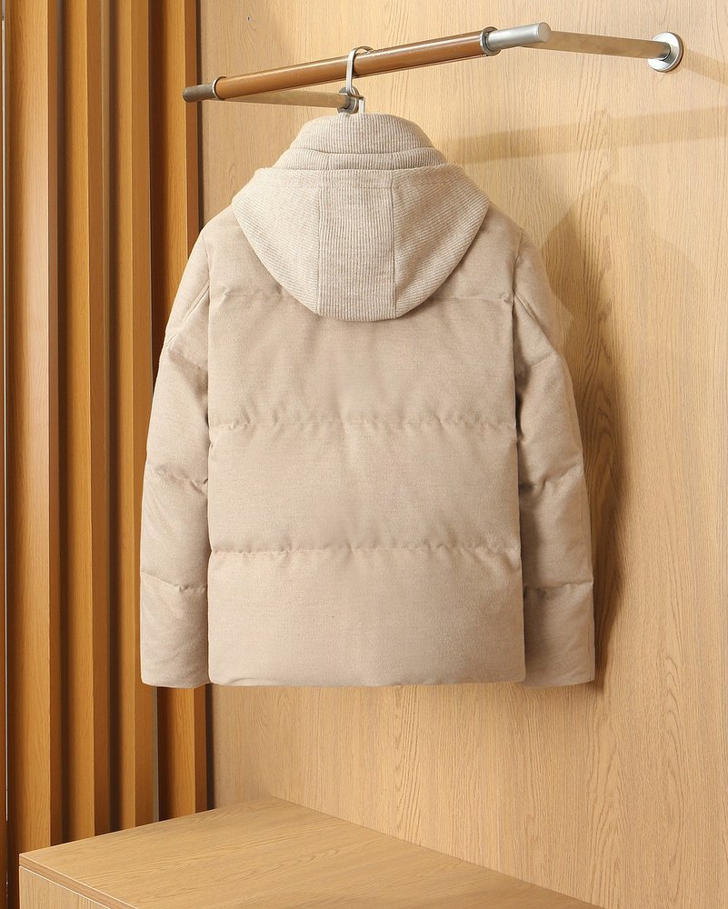 Loro Piana 울 후드 다운점퍼 001-283726